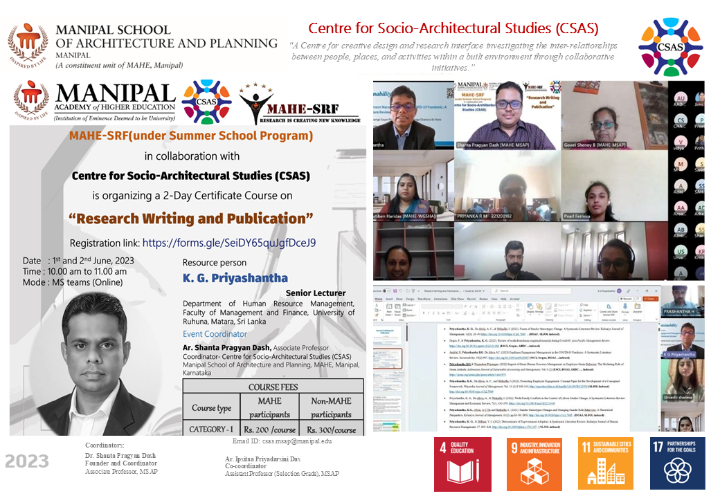 Summer School Program 2023_Research Writing & Publication