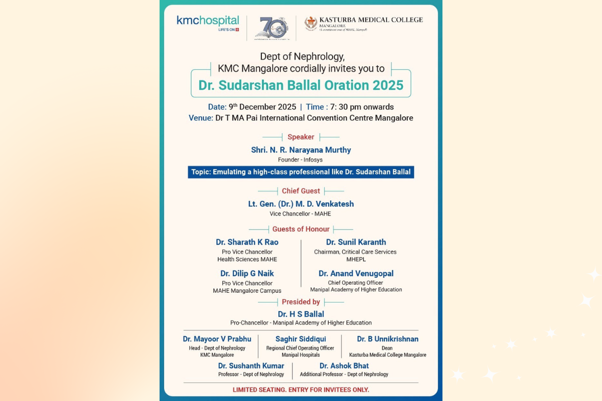 Dr Sudarshan Ballal Oration 2025 