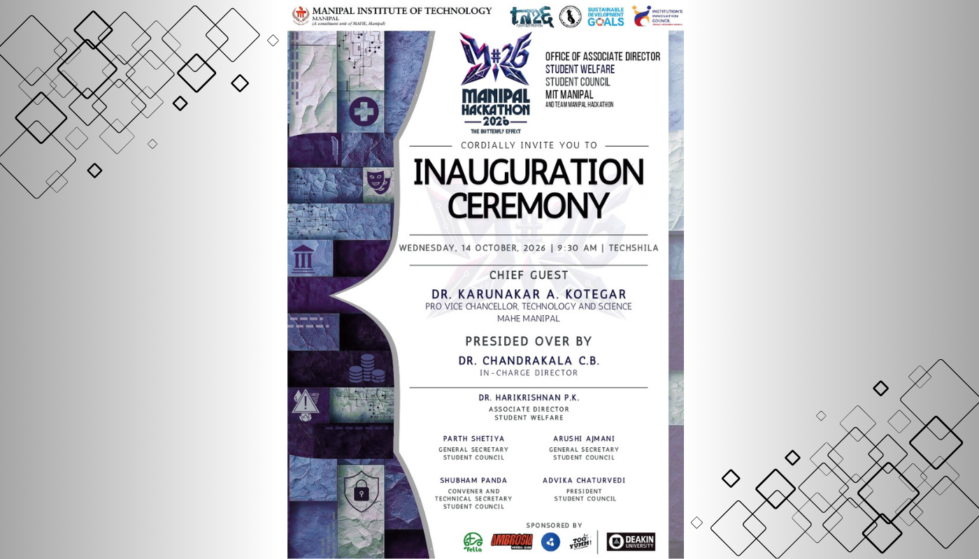 Manipal Hackathon 2026 Inauguration Ceremony